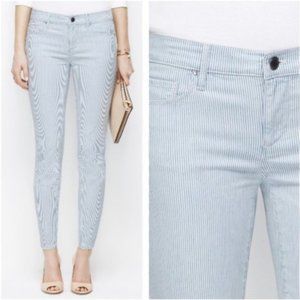 H&M ~ Railroad stripe skinny ankle jeans